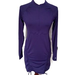 ATHLETA TOP TUNIC PURPLE LONG SLEEVE ATHLETIC S